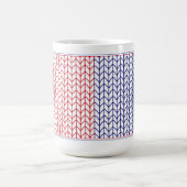 KNIT AMÉRICAIN Tall White Mug (Centre)