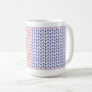 KNIT AMÉRICAIN Tall White Mug