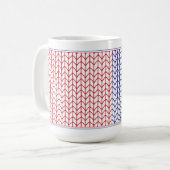 KNIT AMÉRICAIN Tall White Mug (Devant gauche)