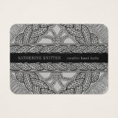 KNIT CÂBLE GRAS 3,5x2,5 Carte de visite (Devant)