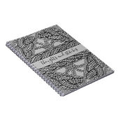 KNIT CÂBLE GRAY 6,5x8,75 Carnet + Texte (Côté Droit)