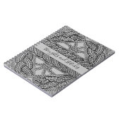 KNIT CÂBLE GRAY 6,5x8,75 Carnet + Texte (Côté gauche)