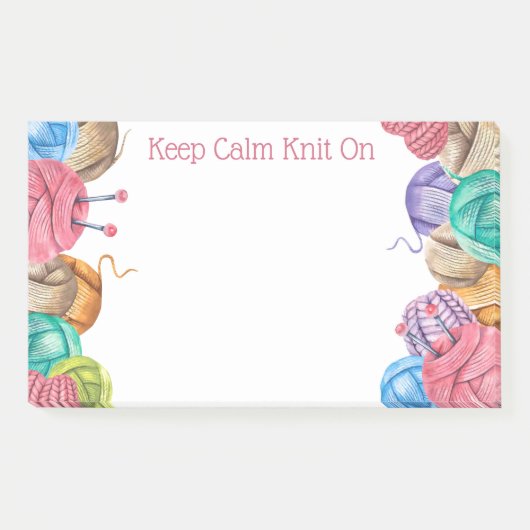 Knit Crochet Yarn Post-it Notes (Voorkant)