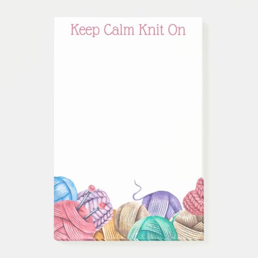 Knit Crochet Yarn Post-it Notes (Voorkant)