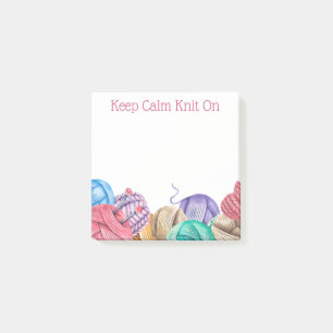 Knit Crochet Yarn Post-it Notes