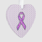 Knit de sensibilisation au ruban rose de style cri (devant)