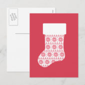 Knit d'hiver Carte postale de stockage de Noël (Devant / Derrière)