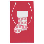 Knit d'hiver Sac cadeau de Noël Stocking (Dos)