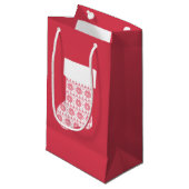 Knit d'hiver Sac cadeau de Noël Stocking (Devant Angle)
