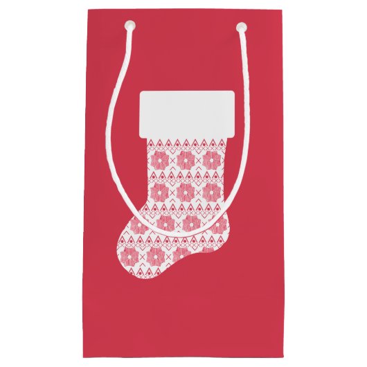Knit d'hiver Sac cadeau de Noël Stocking (Devant)