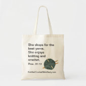 Knit en Canvas tas (Voorkant)