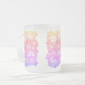 KNIT FLORAL Frosted Glass Mug (Devant gauche)