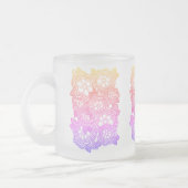 KNIT FLORAL Frosted Glass Mug (Gauche)