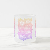 KNIT FLORAL Frosted Glass Mug (Centre)