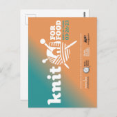 Knit for Food Carte postale (Devant / Derrière)