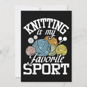 Knit gebeurt er grappig door Shirt te slaan Knitte Kaart
