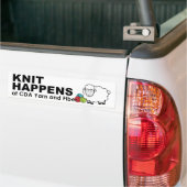 Knit gebeurt met bumpersticker (Op Truck)