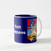 Knit gebeurt, mok breiende katten (Voorkant rechts)