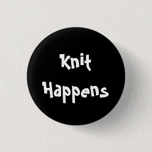 Knit gebeurt ronde button 3,2 cm