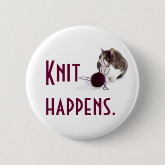 Knit gebeurt ronde button 5,7 cm