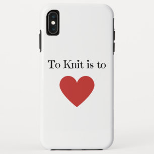 Knit is liefde - iPhone XS max hoesje