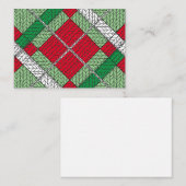 KNIT JACQUARD VACANCES 3,5x2,5 Carte plate / Horiz (Devant / Derrière)