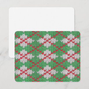 KNIT JACQUARD XMAS 4.25x5.5 Carte plate / Horizont
