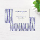 KNIT LIGNE BLEUE 3.5x2 Carte de visite II (Bureau)