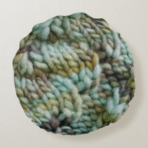 Knit Malabrigo Yarn Texture Crafts Rond Kussen