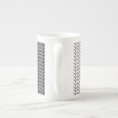 KNIT NOIR & BLANC Bone China Mug (Dos)