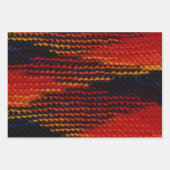 Knit noir, blanc et rouge Papier d'emballage (Devant 3)