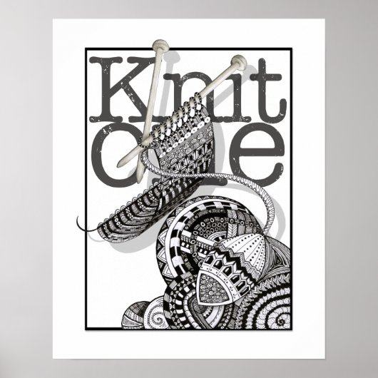 Knit One Doodle Art Poster (Voorkant)