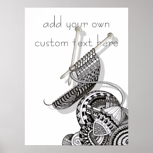 Knit One Doodle Art Poster (Voorkant)