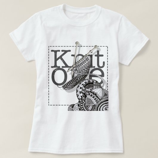 Knit One Doodle Art T-shirt (Design voorkant)