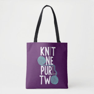 Knit One Purl Two Knitters Draagtas