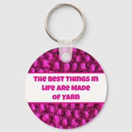 Knit Roze Haakpatroon Crafty Love Yarn Sleutelhanger
