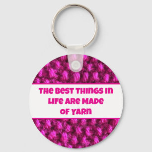 Knit Roze Haakpatroon Crafty Love Yarn Sleutelhanger