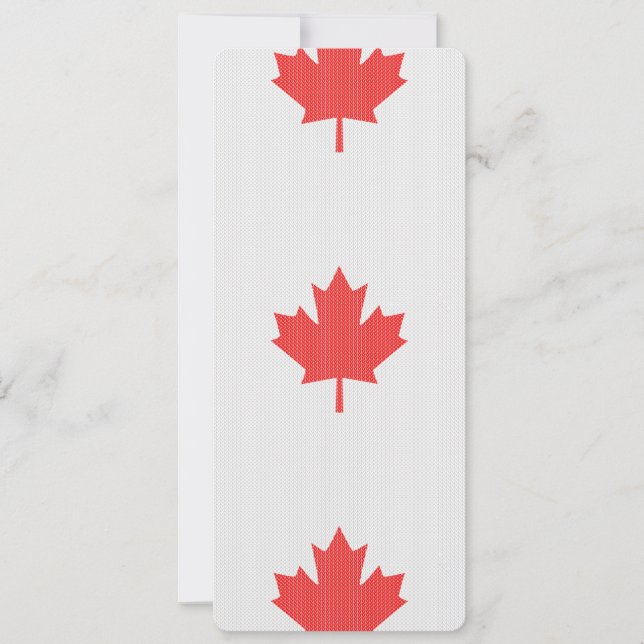 Knit Style Maple Leaf Knitting Motif (Voorkant)