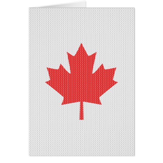 Knit Style Maple Leaf Knitting Motif (Voorkant)