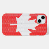Knit Style Maple Leaf Knitting Motif Case-Mate iPhone Case (Achterkant (horizontaal))