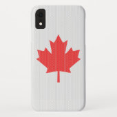 Knit Style Maple Leaf Knitting Motif Case-Mate iPhone Case (Achterkant)