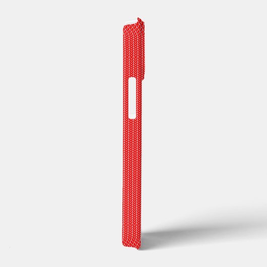 Knit Style Maple Leaf Knitting Motif Case-Mate iPhone Case (Achterkant / Rechts)