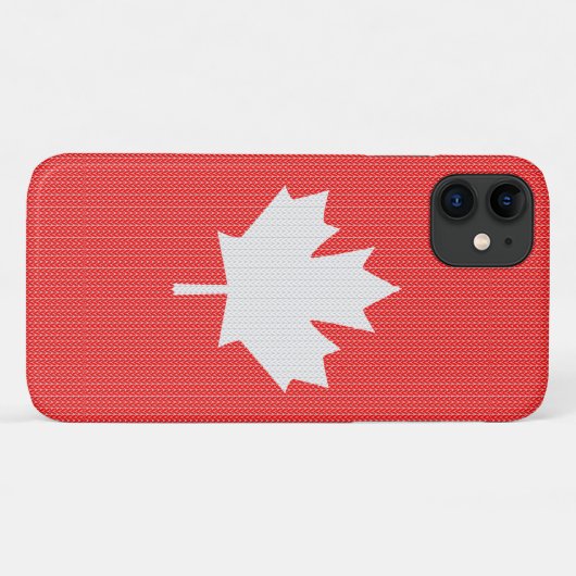 Knit Style Maple Leaf Knitting Motif Case-Mate iPhone Case (Achterkant (horizontaal))
