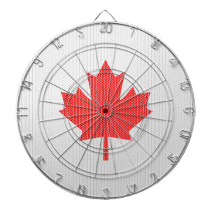 Knit Style Maple Leaf Knitting Motif Dartbord