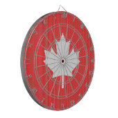 Knit Style Maple Leaf Knitting Motif Dartbord (Voorkant Links)