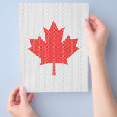 Knit Style Maple Leaf Knitting Motif Flyer (Hand)