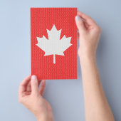 Knit Style Maple Leaf Knitting Motif Flyer (Hand)