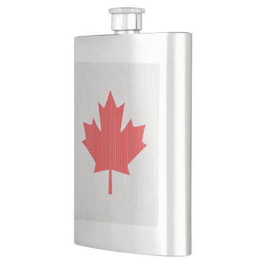 Knit Style Maple Leaf Knitting Motif Heupfles (Links)