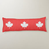 Knit Style Maple Leaf Knitting Motif Lichaamskussen (Achterkant)