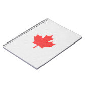 Knit Style Maple Leaf Knitting Motif Notitieboek (Linkerzijde)